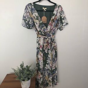 Floral Wrap Dress